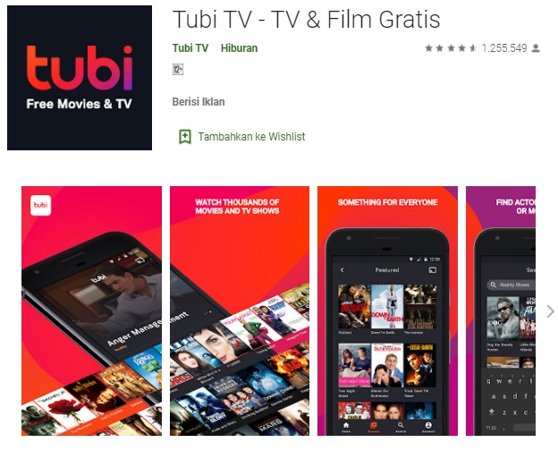 Streaming film Tubi TV