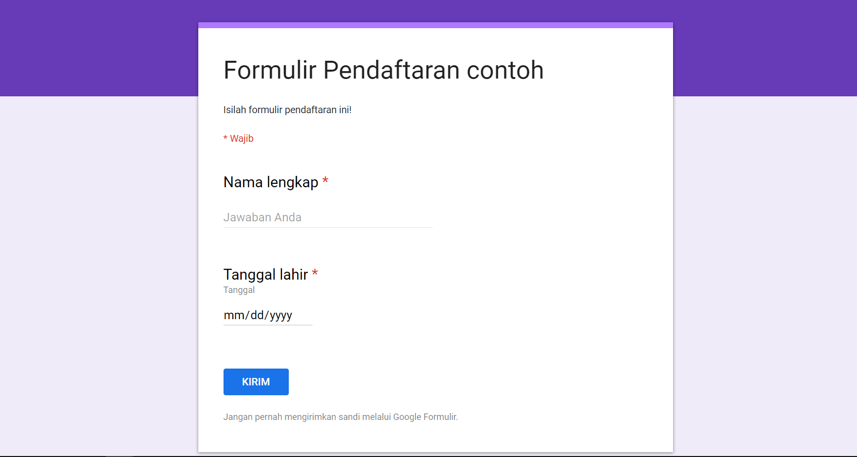 Cara Membuat Google Forms